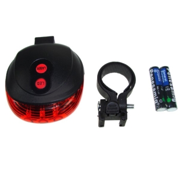 Lampa rowerowa LED tył z laserem