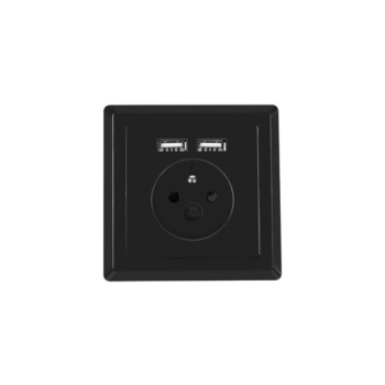 Gniazdo zasilające 230V podtynkowe + 2xUSB 5V 2,1A
