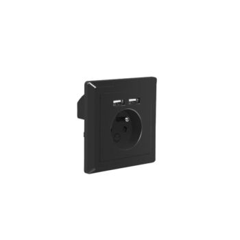 Gniazdo zasilające 230V podtynkowe + 2xUSB 5V 2,1A