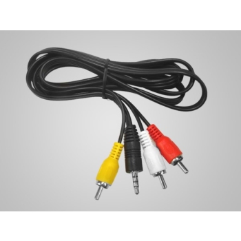 Kabel Jack3,5 4polowy-3*RCA  1,5m