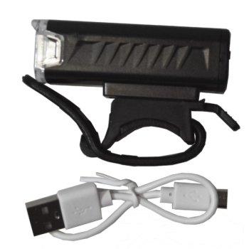 Lampa rowerowa LED przód 1xLED z akumulatorem