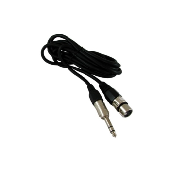 Kabel XLR gn.-wt.Jack 6.3 stereo  3,0m czarny