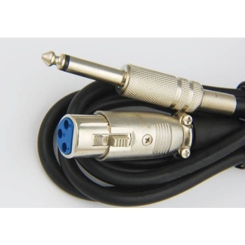 Kabel wt.Jack 6.3 mono- g. XLR 15,0m czarny