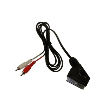 Kabel Euro-2*RCA 1,5m z przełącznikiem