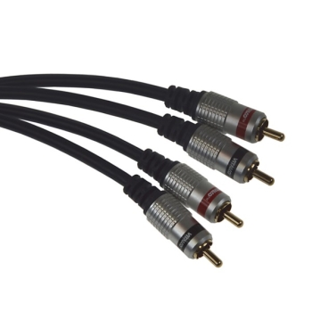 Kabel 2*RCA Digital  15m złote