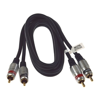 Kabel 2*RCA Digital  1,0m złote Blister