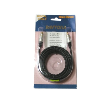 Kabel SVHS-1*RCA Digital złote  5,0m Blister -