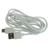 Kabel USB wtyk A- Type-C 1,5m biały