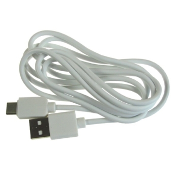 Kabel USB wtyk A- Type-C 1,5m biały