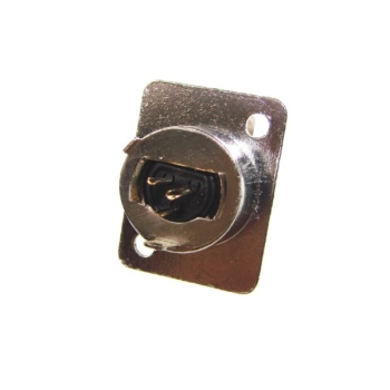 Gniazdo XLR mini 3p montażowe metal  ----