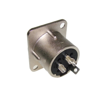 Gniazdo XLR 3p NEUTRIK NC3FD-L-1 montażowe srebrne