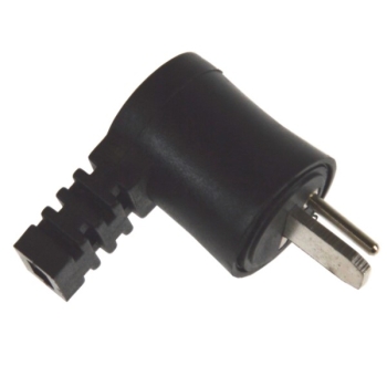 Wtyk głośnikowy kątowy skręcany