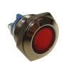 Kontrolka LED 18mm 230V metal czerwona