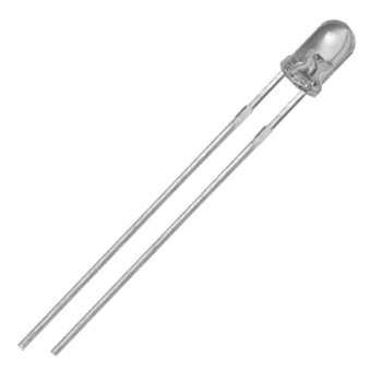 Dioda 3mm czerwona Clear 5800mcd -