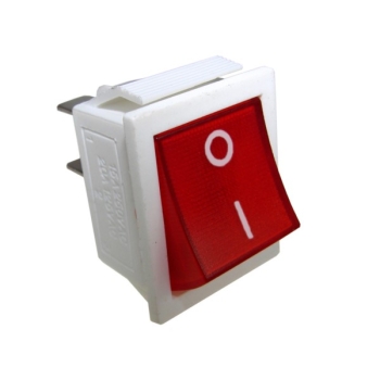 Przełącznik IXL201 1A 230V/15A czerwony biała obud