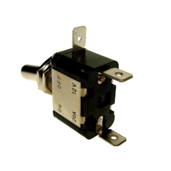 Przełącznik samoch. podświetlany 12V/20A czerwona