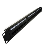 Patch panel 24-port UTP6A 1U 19" bez półki