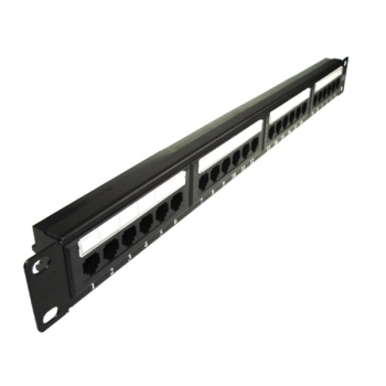 Patch panel 24-port UTP6 1U 19" bez półki krone LS