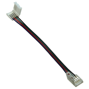Złączka led 10mm RGB na kablu dwustronna samozacis