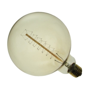 Żarówka węglowa Selred G125 60W E27 round shape