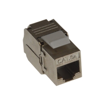 Gniazdo keystone RJ45 kat.6A ekranowane beznarzędz