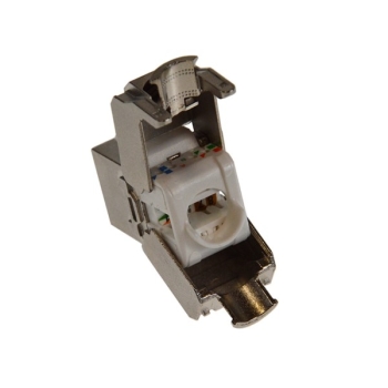 Gniazdo keystone RJ45 kat.6A ekranowane beznarzędz