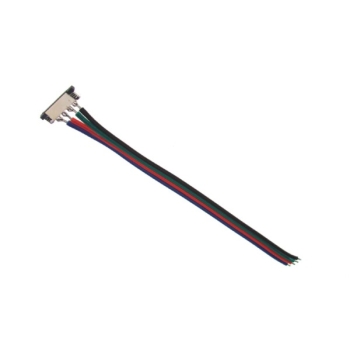 Złączka led 10mm RGB na kablu jednostronna 12cm op