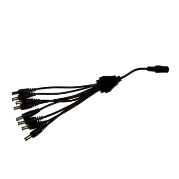 Rozgałęźnik zasilania DC 1gn./8wt.   2,5/5,5  25cm