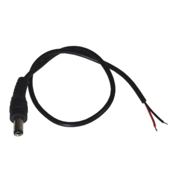 Wtyk DC 2,1/5,5 na kablu 30cm op/10