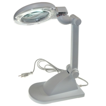 Lampa biurkowa z lupą (90mm) 8092 3D+12D 12W