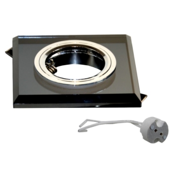 Oprawa sufitowa Worta Black chromowana