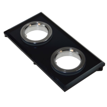 Oprawa sufitowa Worta Black podwójna