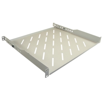 Półka regulowana 19" 1U głębokość 400mm V RAL7035