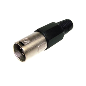 Wtyk XLR 3p  czarny