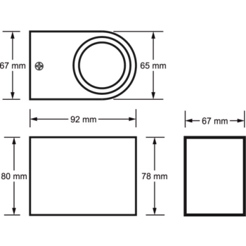 Oprawa elewacyjna Forti 1x GU10 srebrny