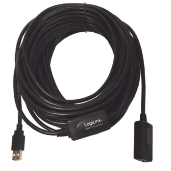 Przedłużacz USB AM-AF aktywny 25m Logilink