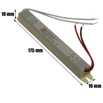 Zasilacz Led Super Slim 12V  18W  IP20