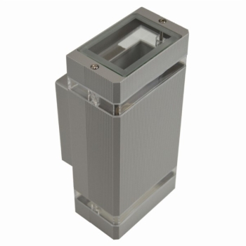 Oprawa elewacyjna Litek 2x GU10 szara