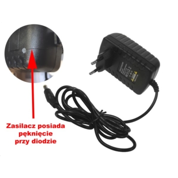 Zasilacz impulsowy wtyczkowy 12V/1,5A  DC 2,1/5,5