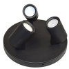 Lampa spotlight Kinia 3xGU10 czarna okrągła