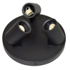 Lampa spotlight Kinia 3xGU10 czarna okrągła