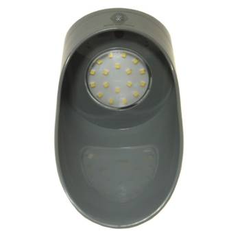 Oprawa elewacyjna LED Palesa 1W 4000K szara z czuj