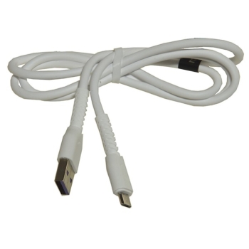 Kabel USB wtyk A- micro USB B 1,0m 3A biały HQ MXU