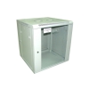 Szafa rack 19" 12U wisząca 2-sekcje 600x600 szklan