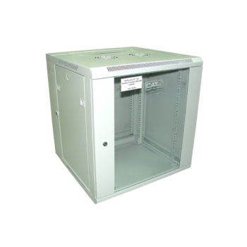 Szafa rack 19" 12U wisząca 2-sekcje 600x600 szklan