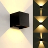 Oprawa elewacyjna LED Kreon 2*3w  kwadrat 3000K cz