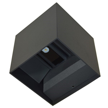 Oprawa elewacyjna LED Kreon 2*3w  kwadrat 3000K cz