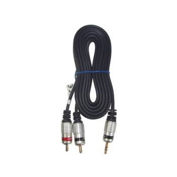 Kabel Jack3,5st-2RCA Digital  2,5m złote Blister