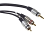 Kabel Jack3,5st-2RCA Digital  5,0m złote