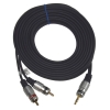 Kabel Jack3,5st-2RCA Digital  5,0m złote